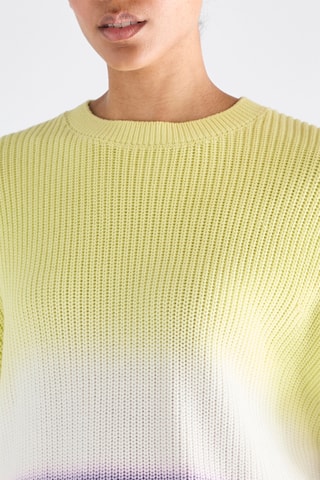 Trui dip and dye - Lichtgroen