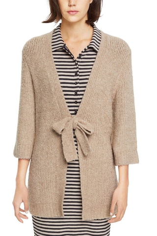 Gilet en laine et alpaga - Taupe