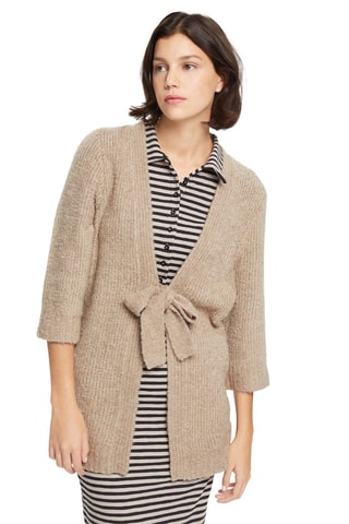 Gilet en laine et alpaga - Taupe