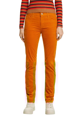 Pantalon en velours - Jaune
