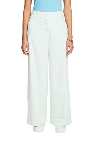 Pantalon taille haute - Vert d‘eau