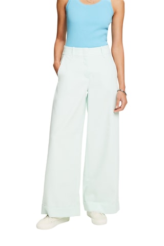 Pantalon taille haute - Vert d‘eau