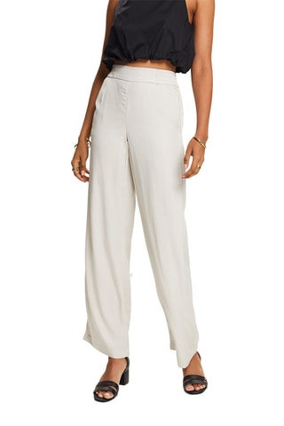 Pantalon taille haute - Beige