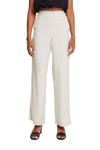 Pantalon taille haute - Beige