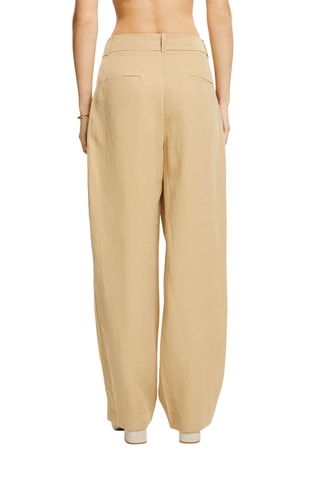 Pantalon taille haute - Beige