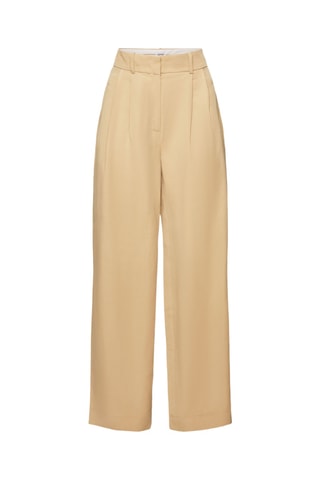 Pantalon taille haute - Beige