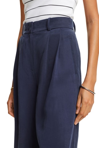Pantalon taille haute - Bleu marine