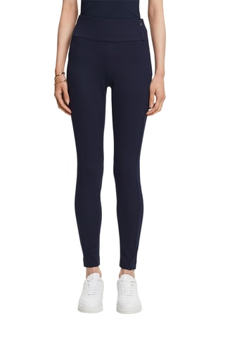 Pantalon taille haute - Bleu marine