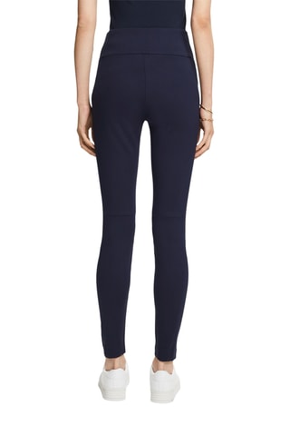 Pantalon taille haute - Bleu marine