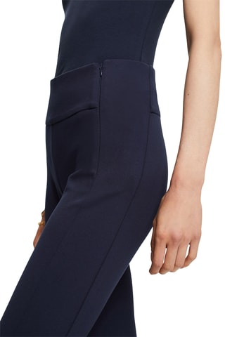 Pantalon taille haute - Bleu marine