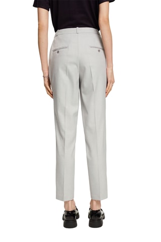 Pantalon taille haute - Gris