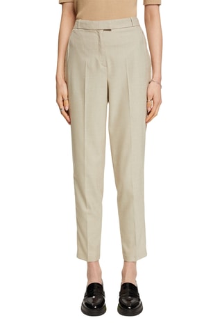 Pantalon taille haute - Kaki