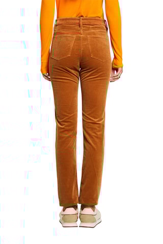 Velours Broek Hoge Taille - Camel