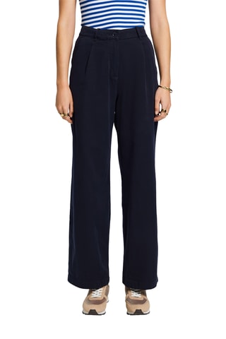 Pantalon taille haute - Bleu marine