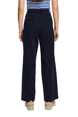 Pantalon taille haute - Bleu marine