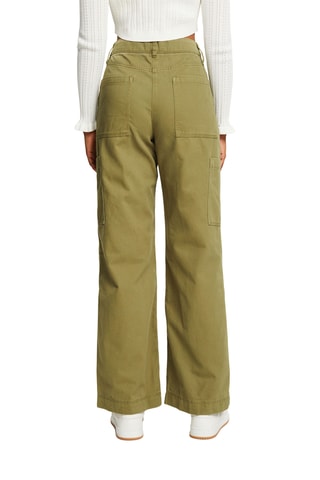 Pantalon taille haute - Kaki