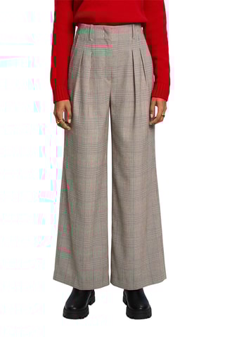 Pantalon taille haute - Marron