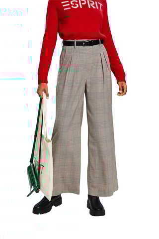 Pantalon taille haute - Marron