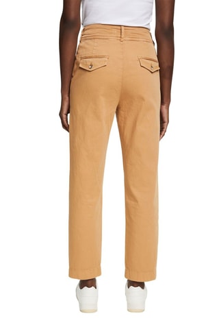 Pantalon droit en coton biologique - Marron clair