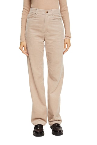 Broek Hoge Taille - Beige