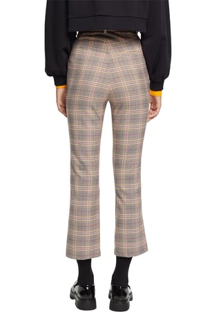 Pantalon taille haute 7/8 - Beige et gris