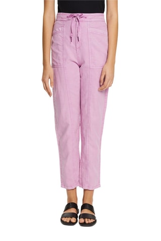 Pantalon taille haute 7/8 - Mauve