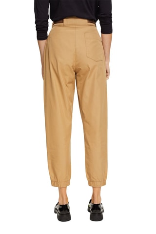 Pantalon taille haute 7/ 8 - Beige