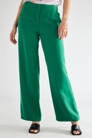 Pantalon taille haute - Vert foncé