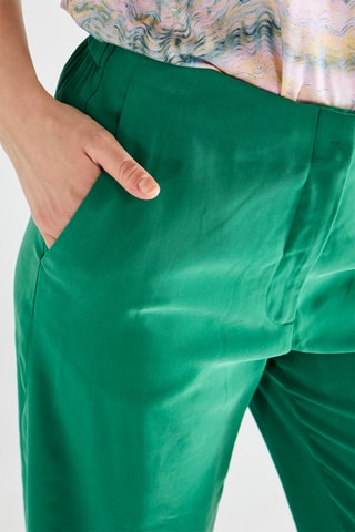Pantalon taille haute - Vert foncé