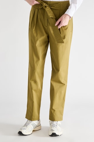 Pantalon taille haute - Kaki