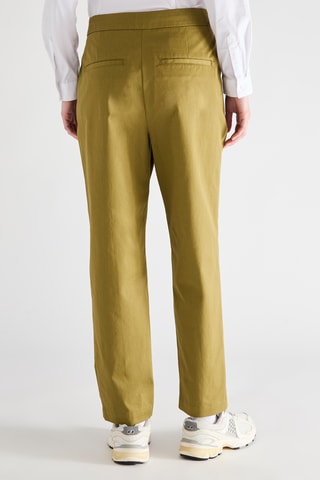Pantalon taille haute - Kaki