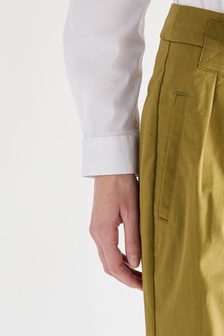 Pantalon taille haute - Kaki
