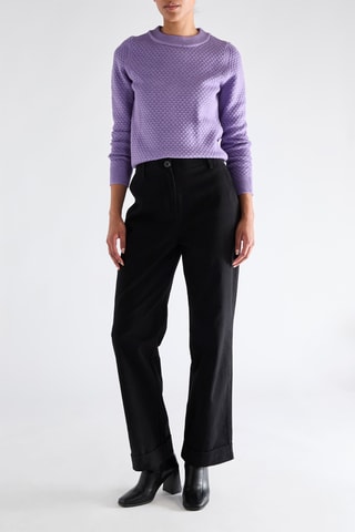 Pantalon taille haute - Noir