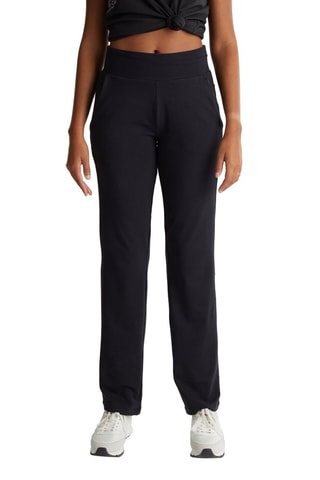 Pantalon wide legs taille haute Noir
