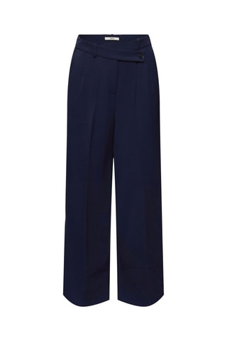 Pantalon taille haute Bleu marine