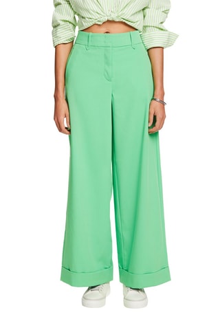 Pantalon taille haute - Vert citron