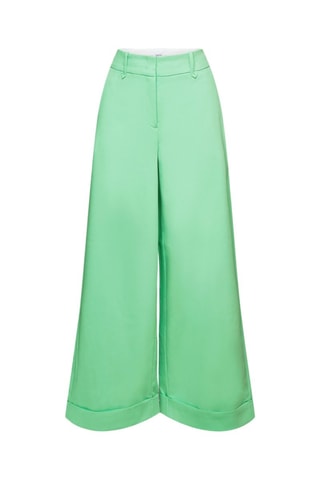 Pantalon taille haute - Vert citron