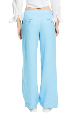 Pantalon en lin - Turquoise