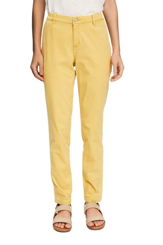 Calças de ganga direitas Amarelo