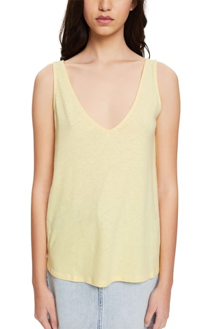 Top en lin - Jaune
