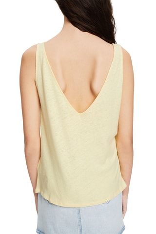 Top en lin - Jaune