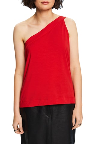 Top asymétrique - Rouge