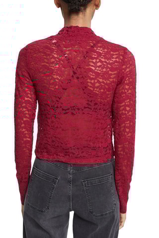 Top en dentelle Rouge