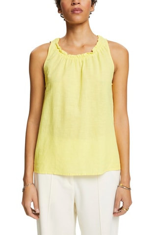 Top en lin - Jaune