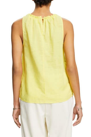 Top en lin - Jaune