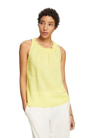 Top en lin - Jaune