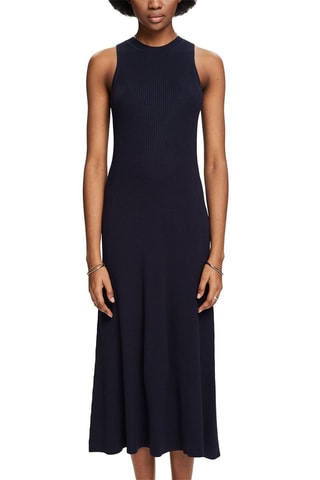 Vestido comprido - Azul-marinho