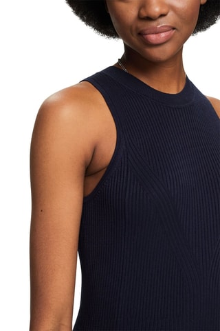 Vestido comprido - Azul-marinho