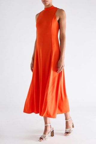 Vestido midi - Laranja
