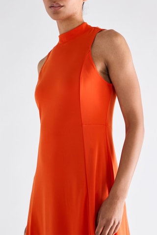 Vestido midi - Laranja